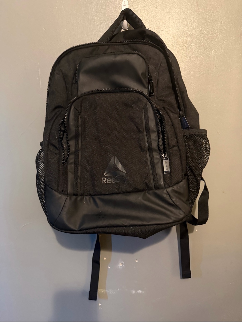 Reebok Black Kids Backpack with Mesh Side Pockets